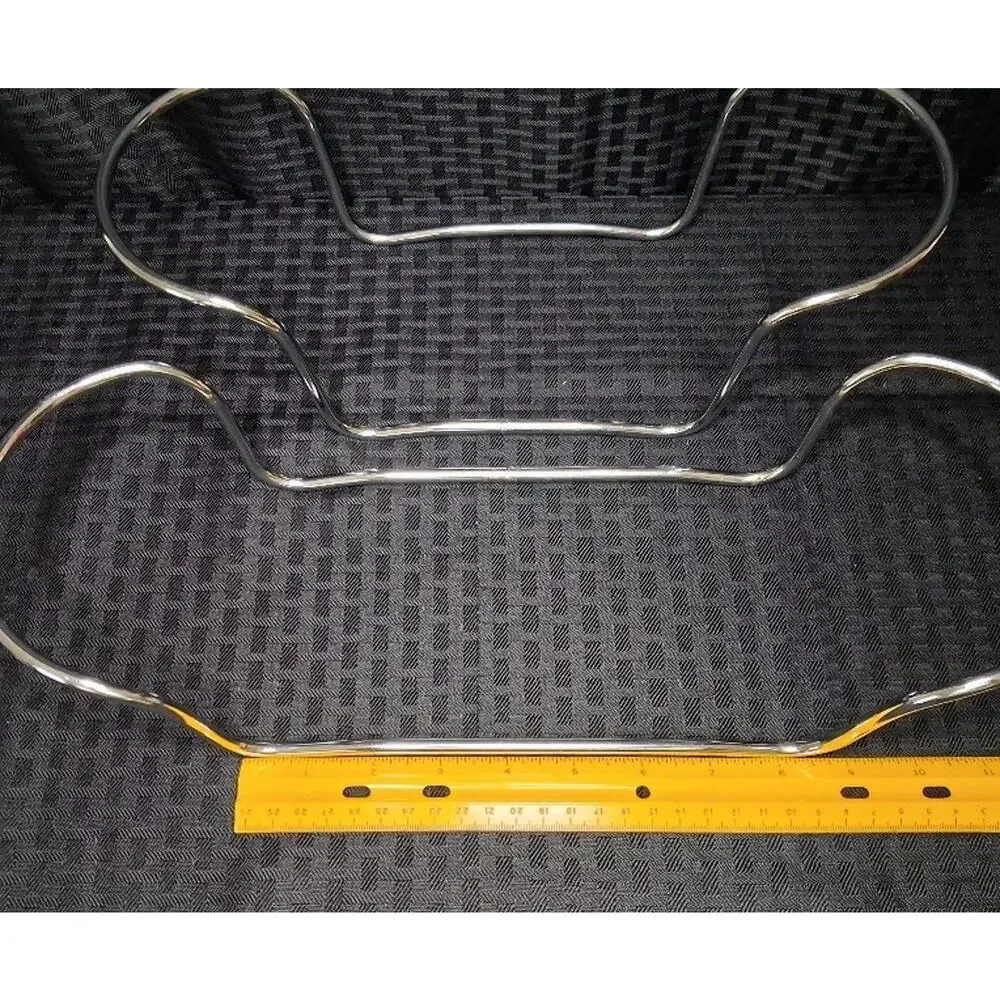 Corning Ware Casserole Holders Set of 3 Chrome Metal Rack Trivet Cradles
